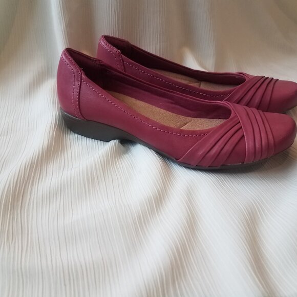 Clarks bendables- Pink leather flats Size 5.5 - Picture 6 of 6